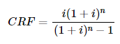 capital recovery factor equation